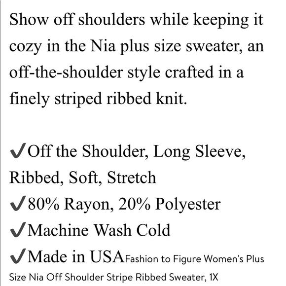 Fashion to Figure stripe sweater - Picture 4 of 6